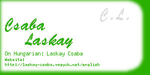 csaba laskay business card